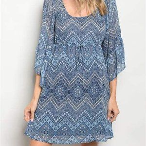 Empire Waist Drawstring Dress